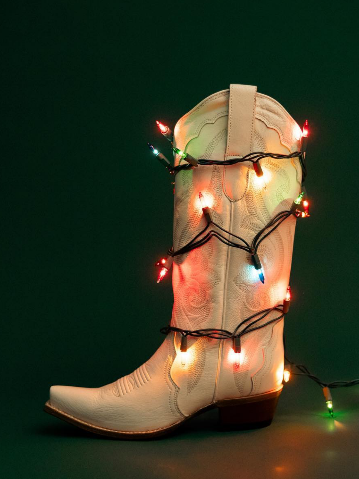 White Embroidery Snip-Toe Tall Wide Mid Calf Cowgirl Boots