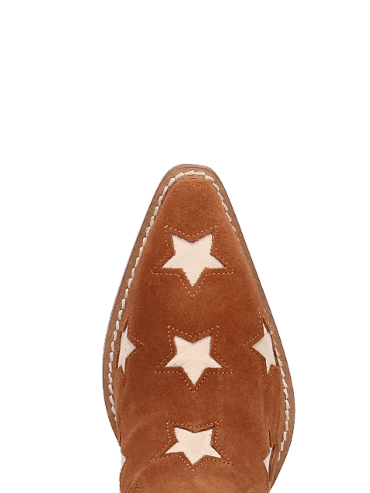 Fringe Faux Suede Snip-Toe Stars Inlay Wide Calf Knee High Cowgirl Boots - Camel