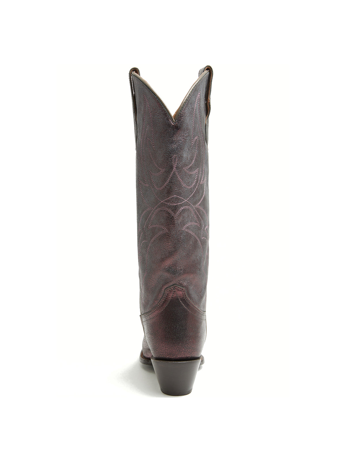 Metallic Pewter Snip-Toe Embroidery Wide Calf Knee High Cowgirl Boots