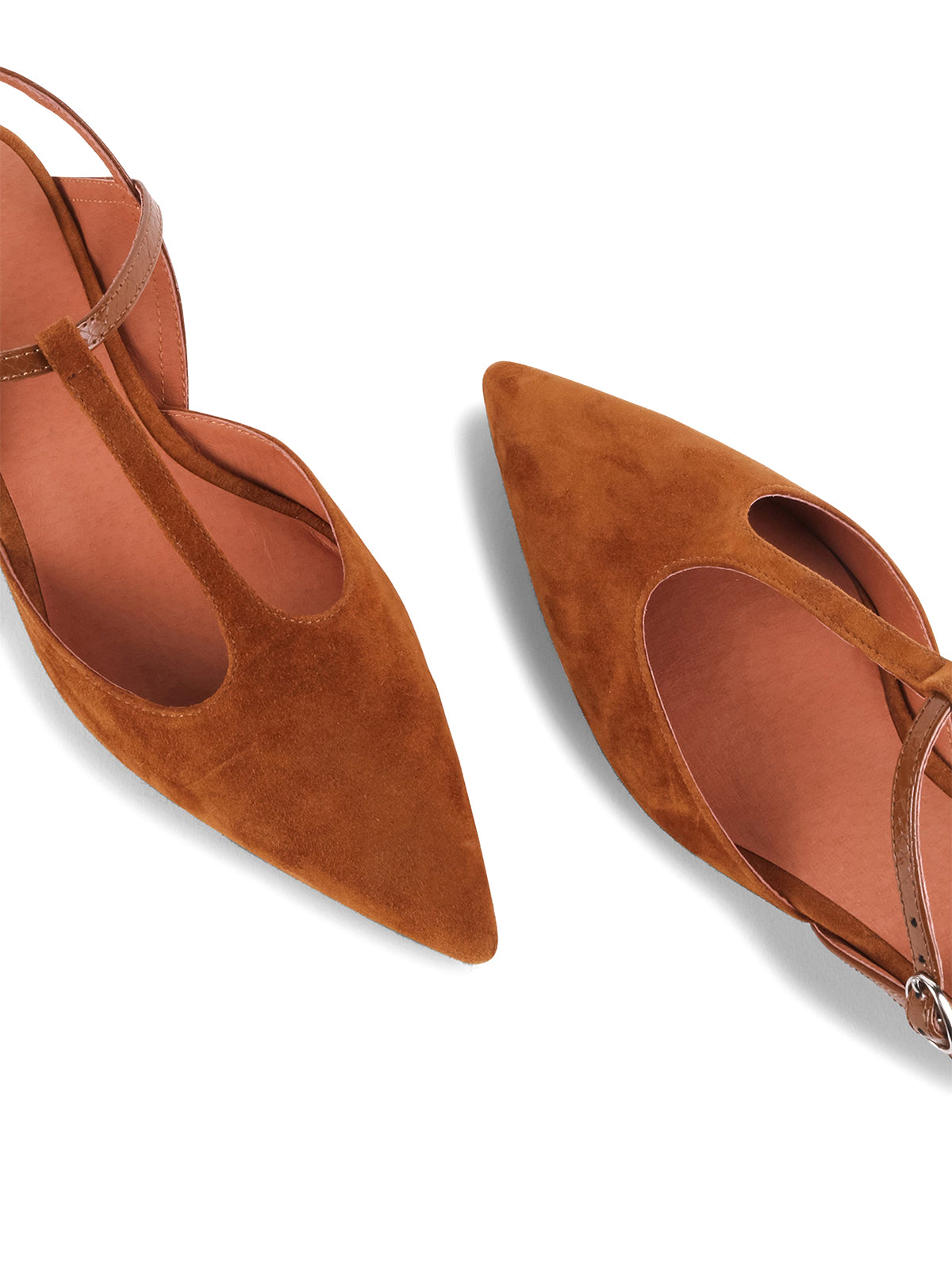 Burgundy Faux Suede Pointed-Toe Buckle Ankle Strap Chic Kitten Heels