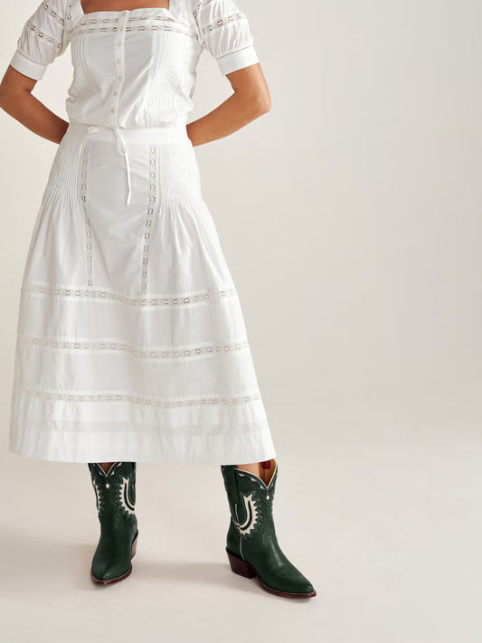 Dark Green Almond-Toe Horseshoe Inlay Cowgirl Ankle Boots