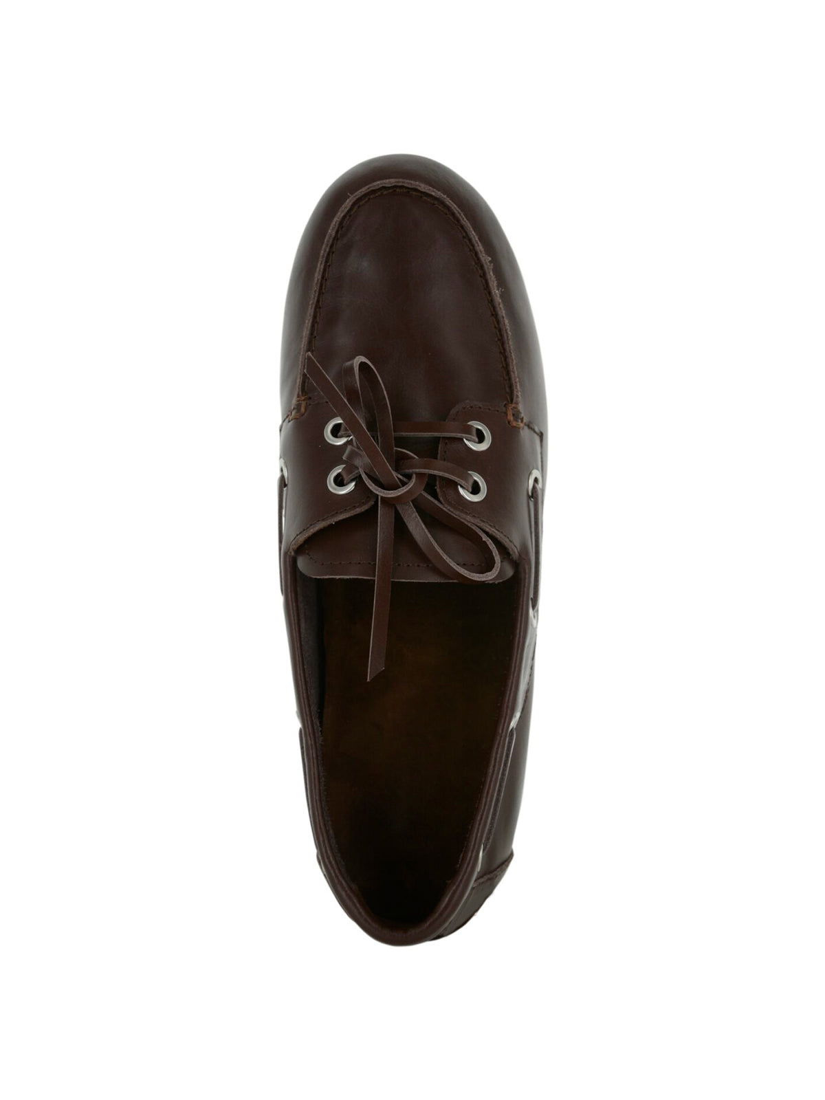 Coffee Round-Toe Lace-Up Classic Boat Shoes Flats