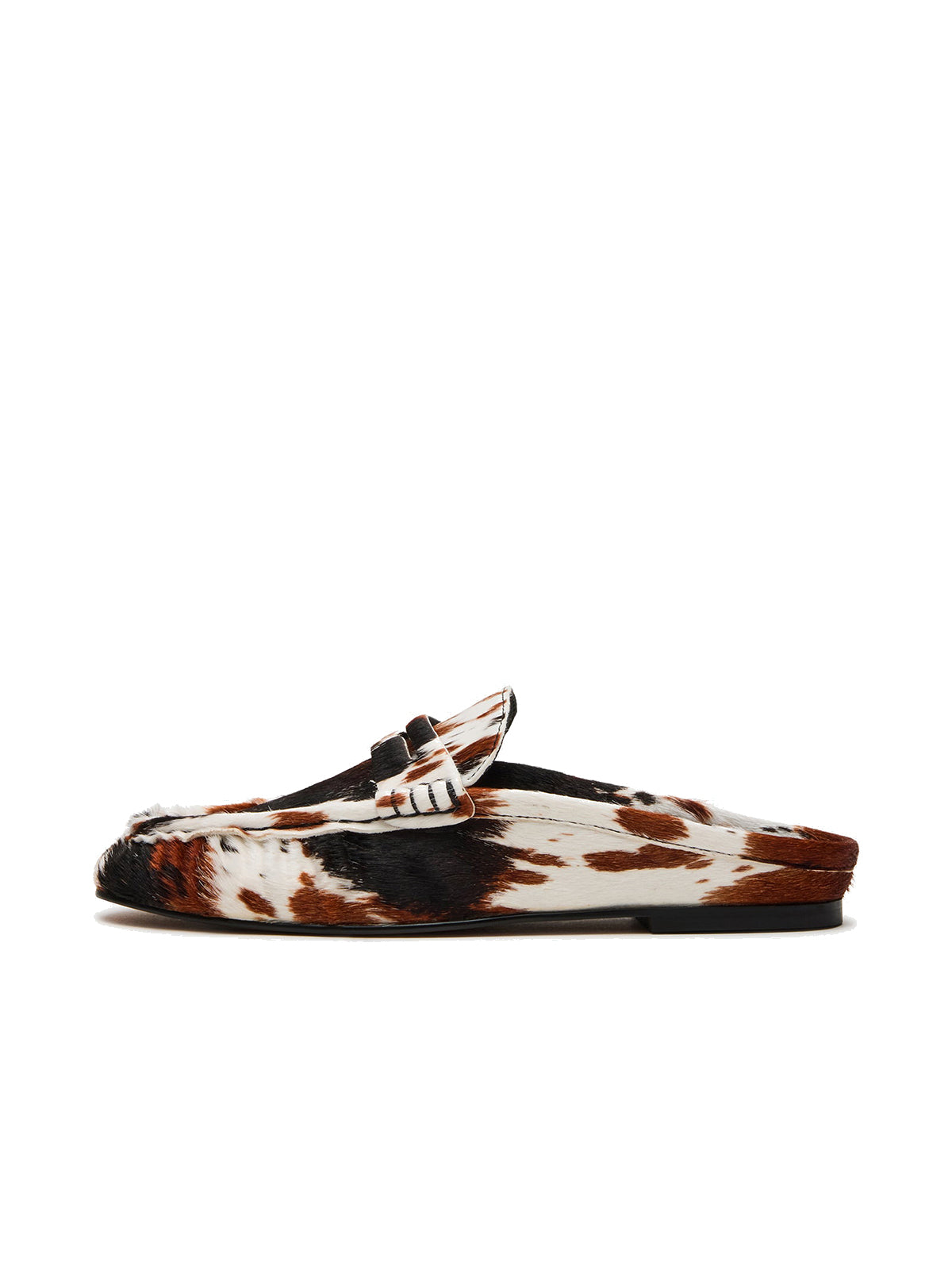 Cow Print Round-Toe Stylish Slip-On Flats
