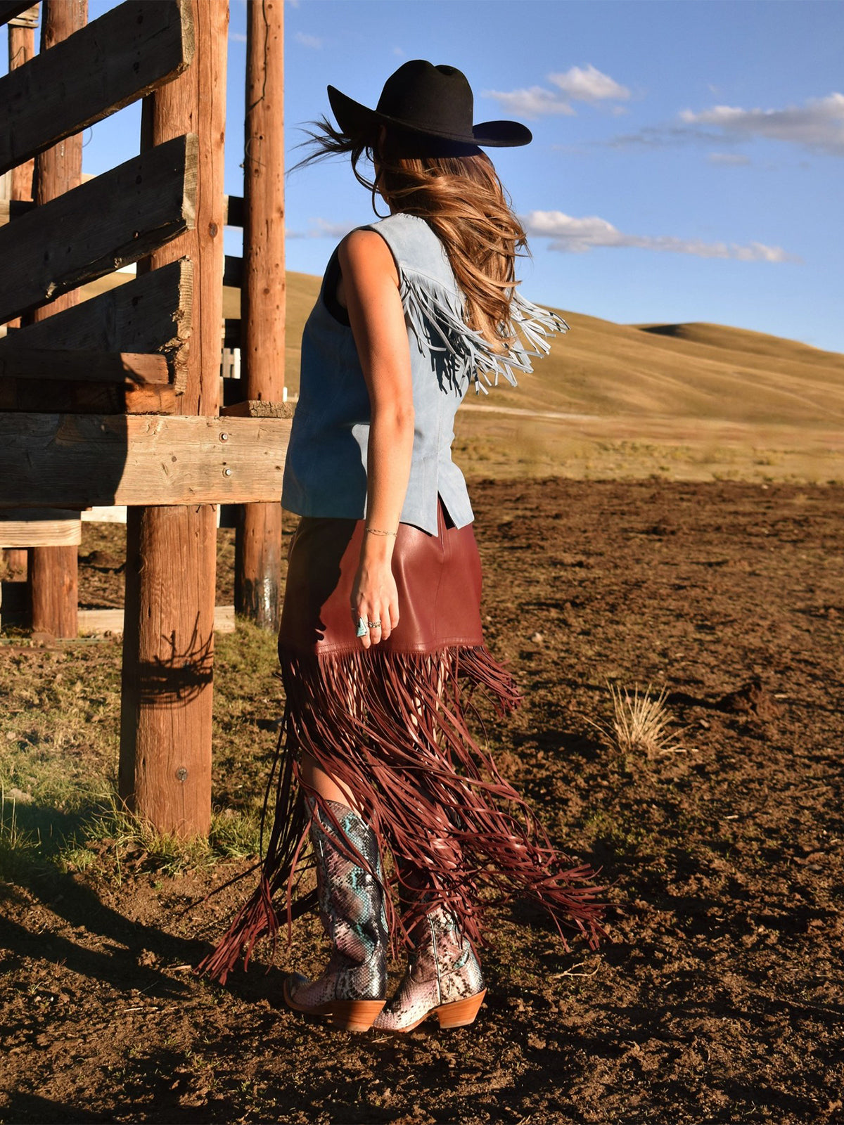 Purple Snakeskin Print Snip-Toe Sleek Wide Calf Knee High Cowgirl Boots