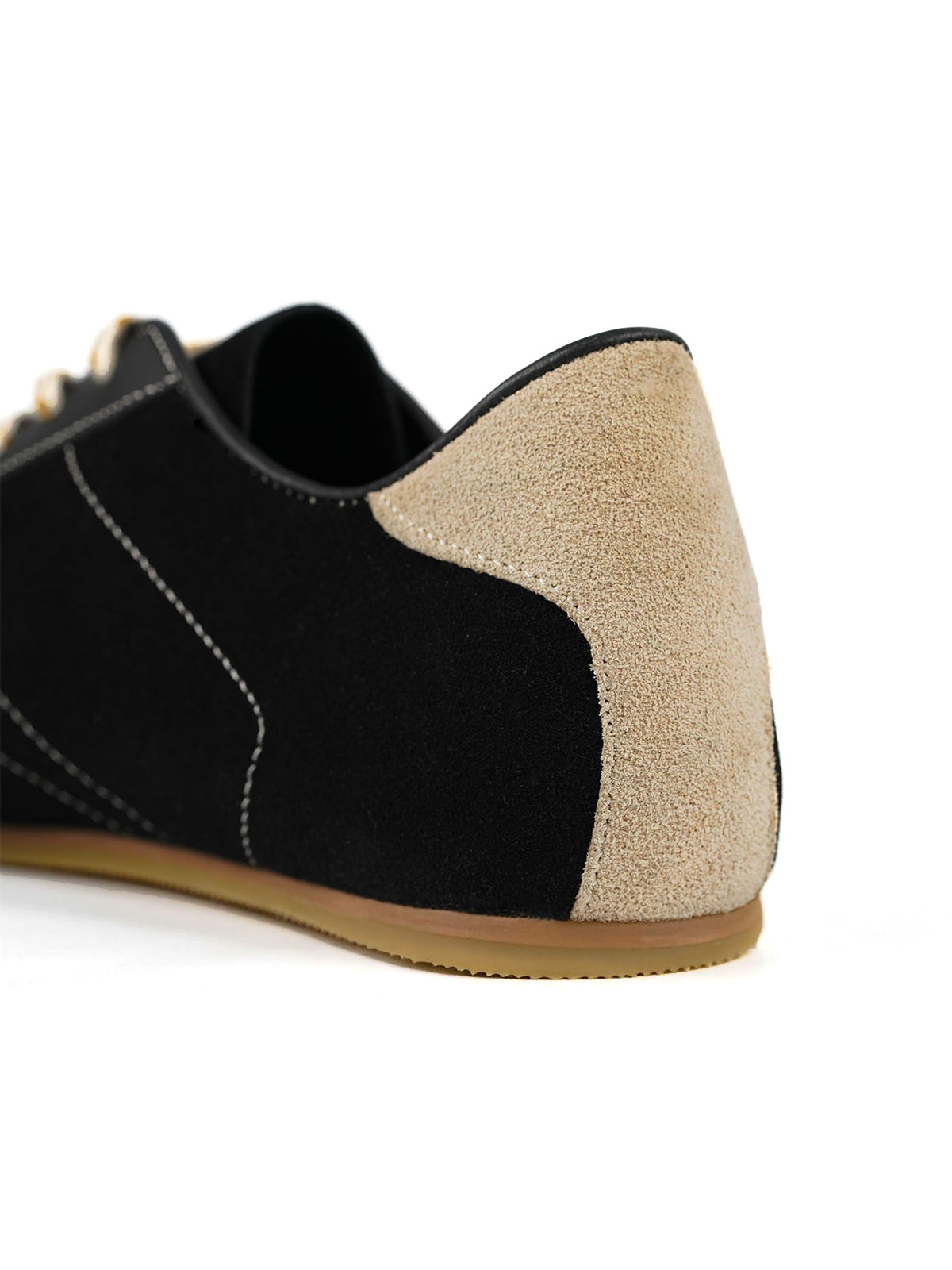 Square-Toe Classic Lace-Up Chic Flats Sneakers - Black