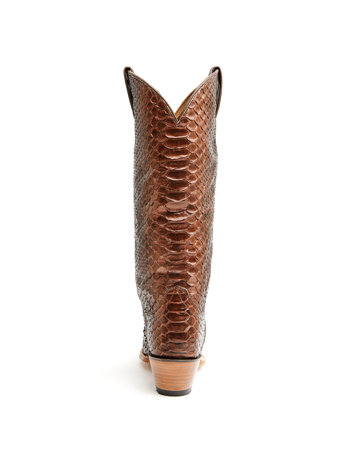 Brandy Snakeskin Print Snip-Toe Sleek Wide Calf Knee High Cowgirl Boots