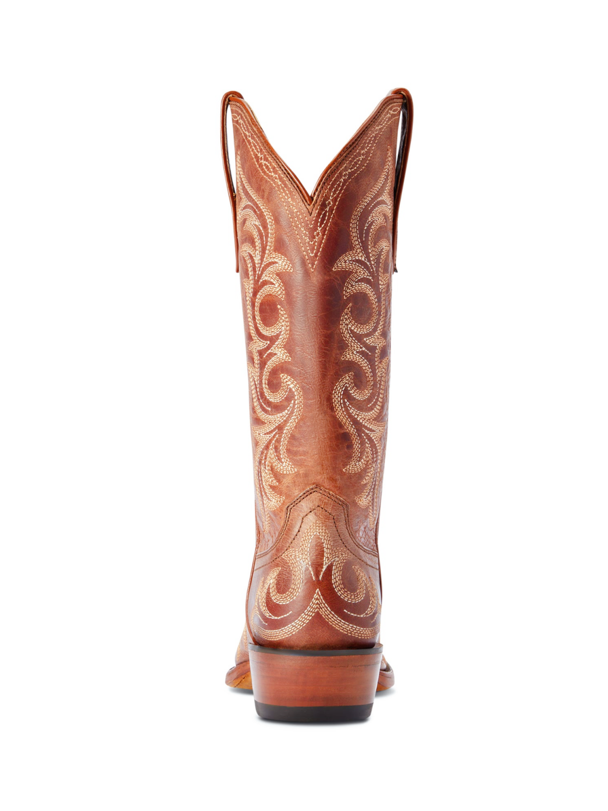 Tawny Embroidery Snip-Toe Tall Wide Mid Calf Western Boots For Women