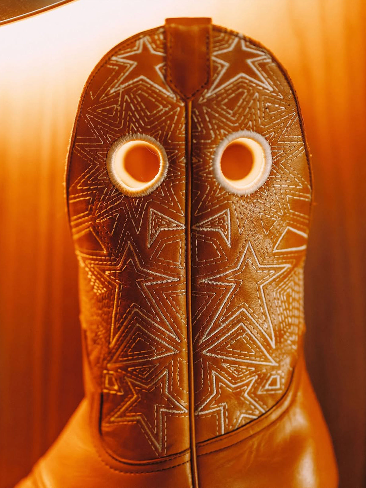 Sienna Snip-Toe Cut-Out Stars Stitch Mid Calf Cowgirl Boots