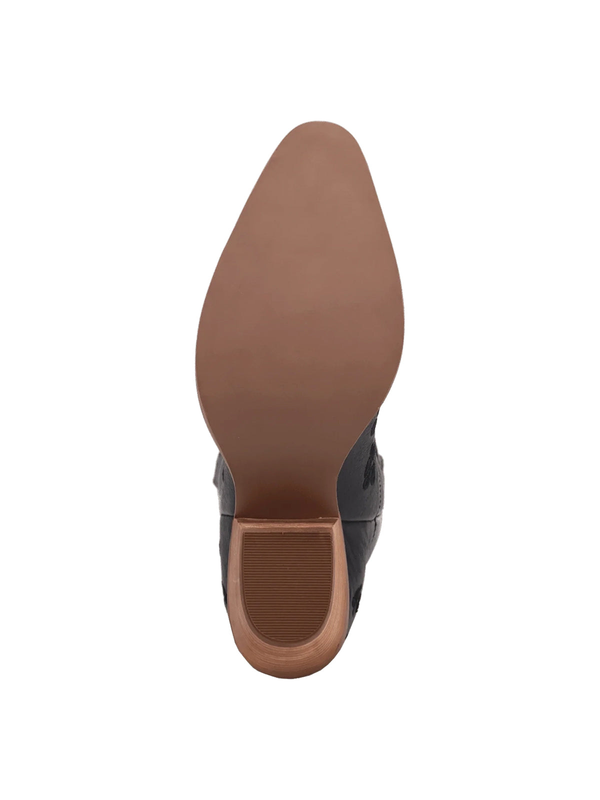 Flowers Embroidery Snip-Toe Mid Calf Cowgirl Boots - Black