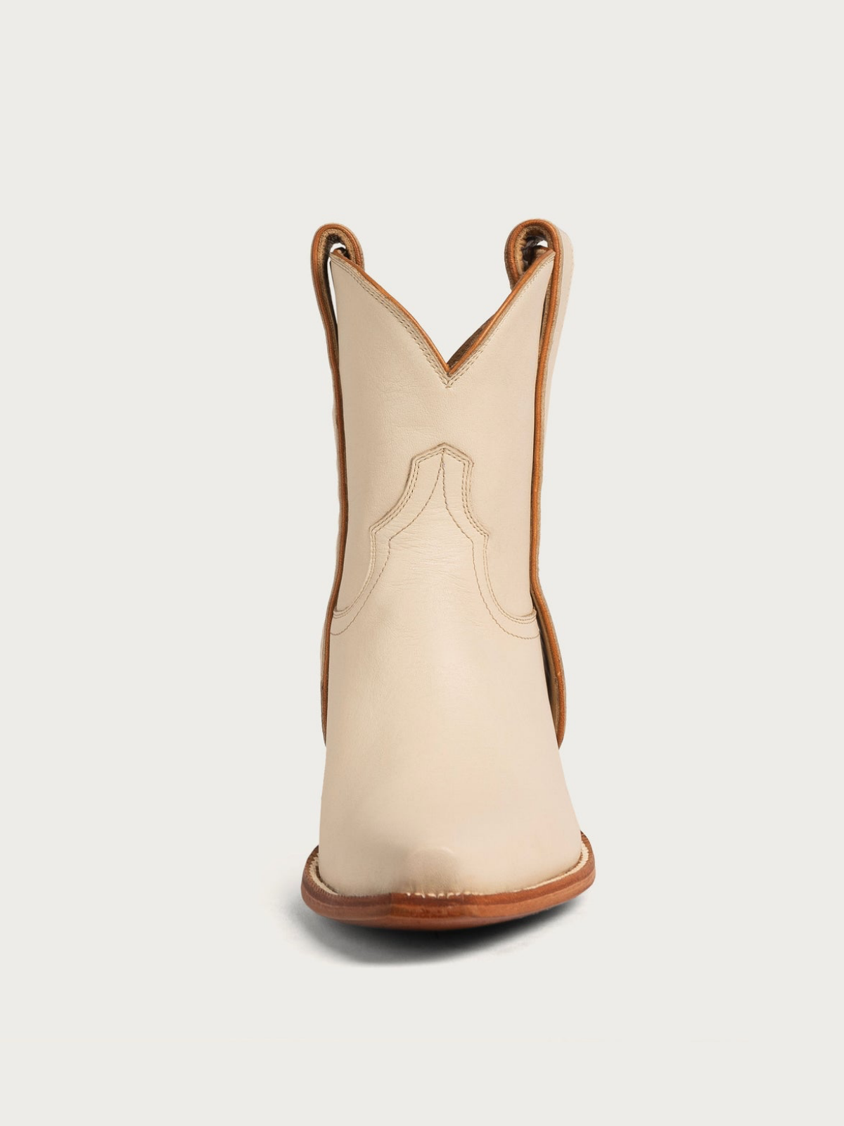 Bone Snip-Toe Elongated Mule Ear Pull Wide Mid Calf Boots