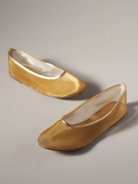 flat gold dress shoes Metallic Semi-Transparent Mesh Ballet Flats With Round Toe – Fuchsia Boots her breezy texture and Color:Royal/Periwinkle blue colour maxi dress What to Wear to