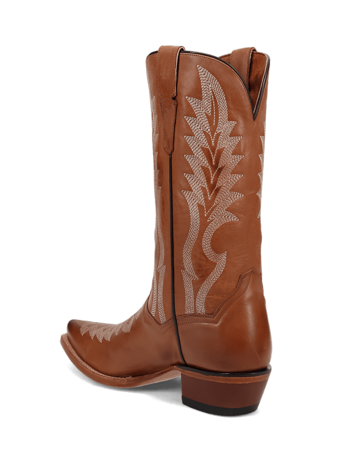 Honey Leaf Embroidery Snip-Toe Tall Wide Mid Calf Cowgirl Boots