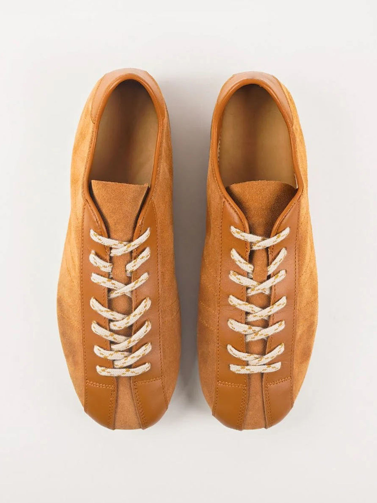 Square-Toe Classic Lace-Up Chic Flats Sneakers - Brown