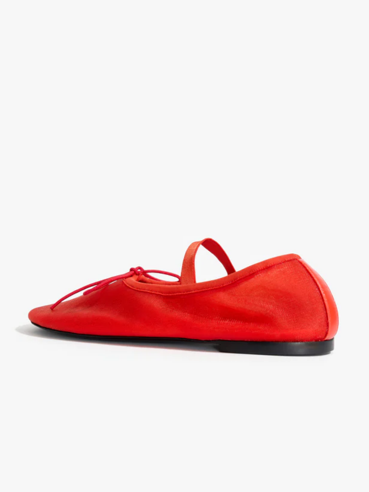 Mesh Red Super Cute Bow Ballet Flats Mary Janes