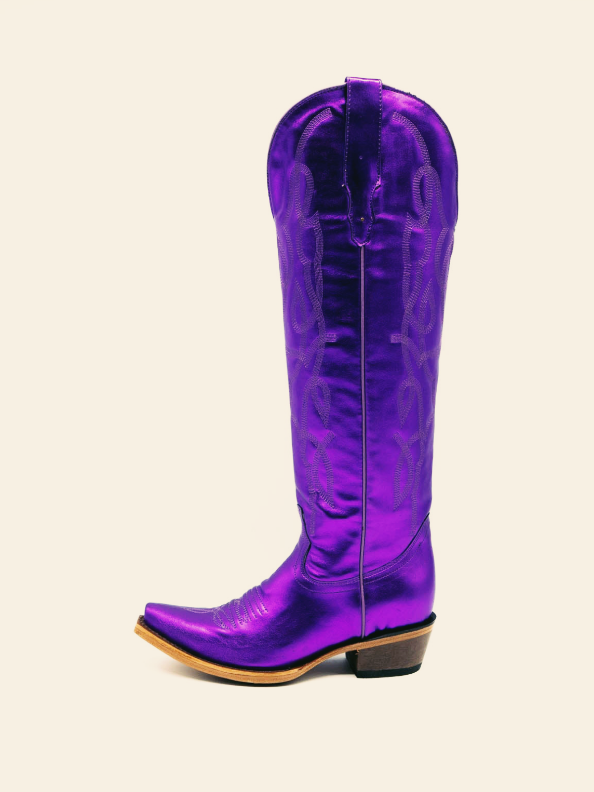 Purple western boots hotsell