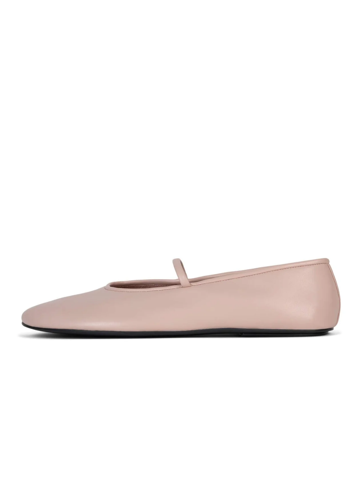 Light Pink Round Toe Ballet Flats Mary Janes With Elastic Strap